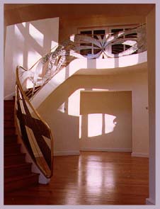 B.C. Petri's sculptural stair railing